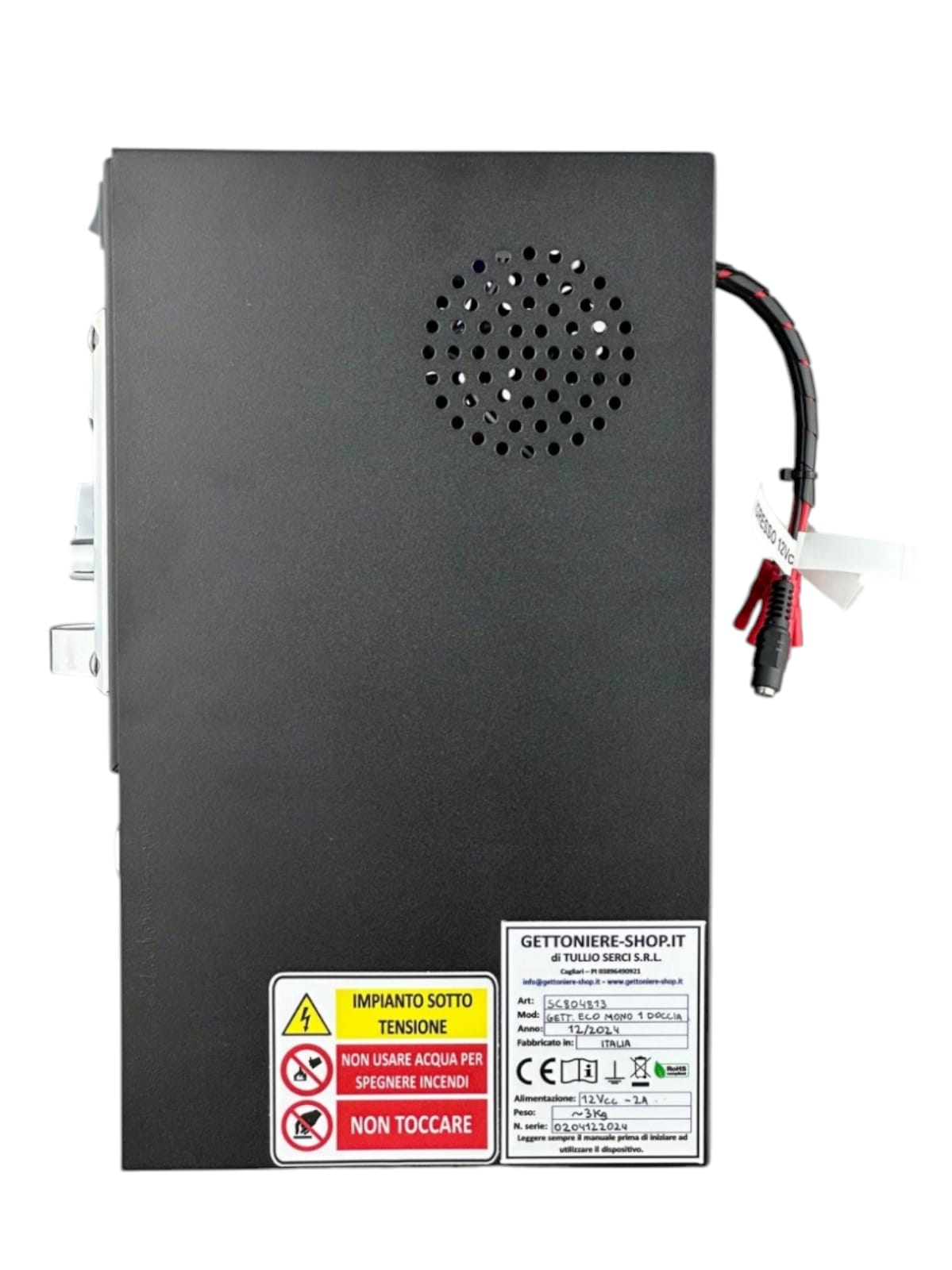 Con este monedero podrán controlar y poner de pago un dispositivo de 12Vcc - DETALLES LATERAL