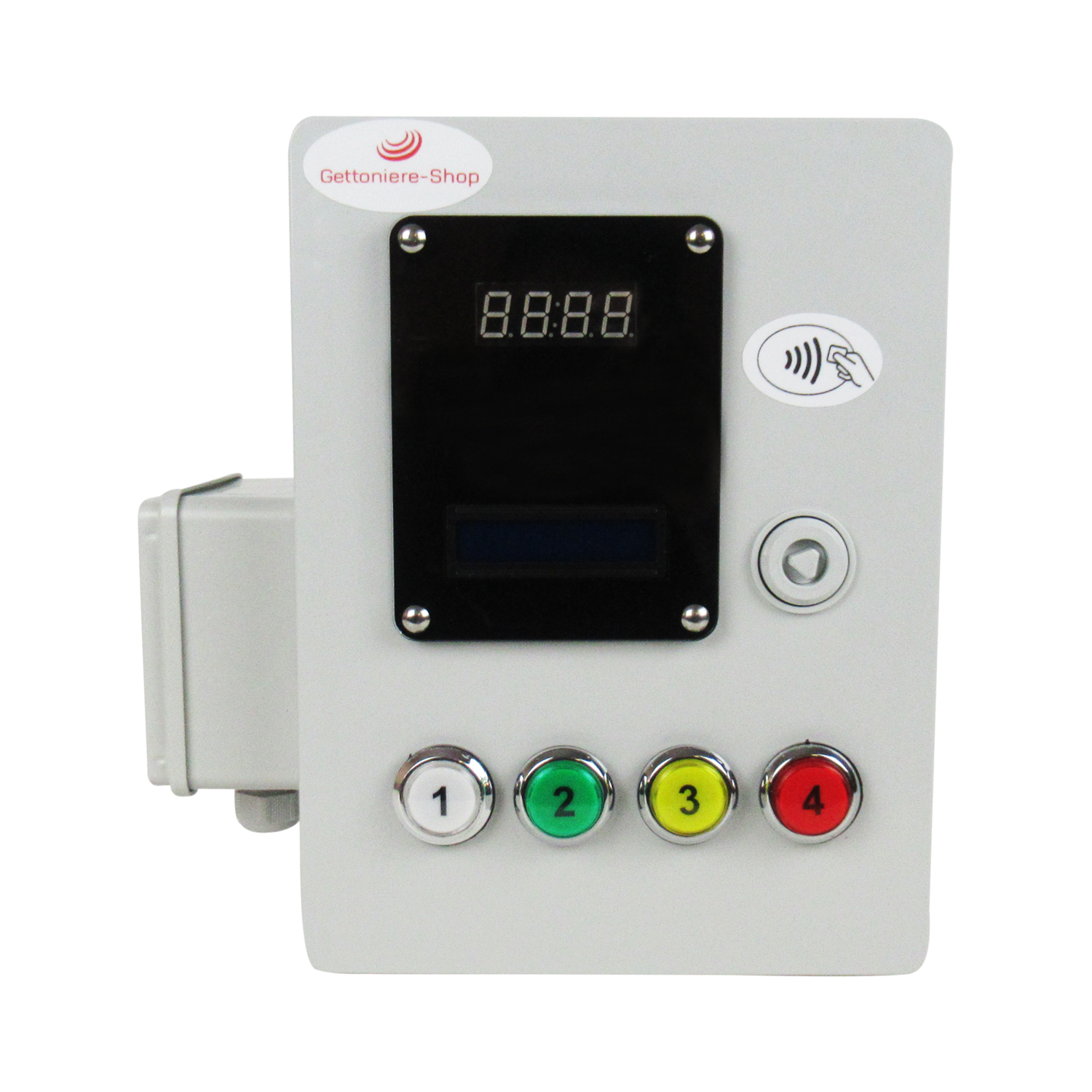 Lector RFID para control de 4 duchas con temporizador